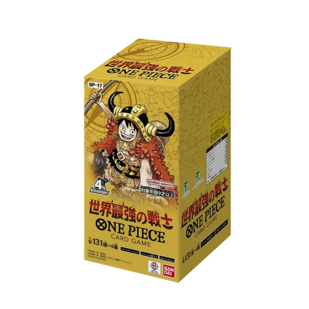 BOX ONE PIECE OP-17 THE WORLD'S STRONGEST WARRIORS